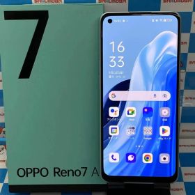 【中古】即日発送可OPPO Reno7 A 128GB ドリームブルー OPG04 AU版SIMフリー 美品