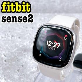 良品 fitbit sense2 スマートウォッチ ルナホワイト プラチナ フィットビット センス２ 腕時計 健康管理 心拍 睡眠 GPS アラート