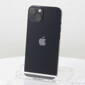 〔中古〕Apple(アップル) iPhone13 256GB ミッドナイト MLNH3J／A SIMフリー 〔ネットワーク利用制限▲〕〔247-ud〕