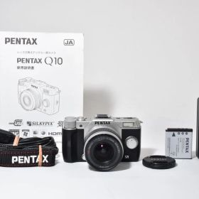 ショット数極少63回 極上品 PENTAX Q10 シルバー 02 STANDARD ZOOM レンズキット 充電器付き AYM4535#123