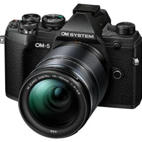 【ポイント10倍】 OMデジタルソリューションズ デジタル一眼カメラ OM SYSTEM OM-5 14-150mm II レンズキット [ブラック] 【P10倍】