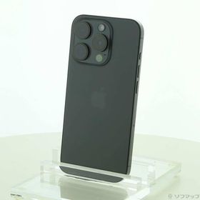 〔中古〕Apple(アップル) iPhone15 Pro 512GB ブラックチタニウム MTUH3J／A SIMフリー〔198-ud〕