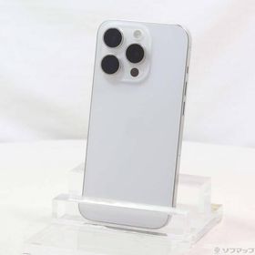 〔中古〕Apple(アップル) iPhone15 Pro 128GB ホワイトチタニウム MTU83J／A SIMフリー〔196-ud〕