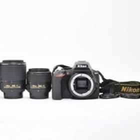 Nikon ニコン D5600 + ダブルズームレンズ AF-S NIKKOR 18-55mm AF-S NIKKOR 55-200mm 付属品多数 #1149