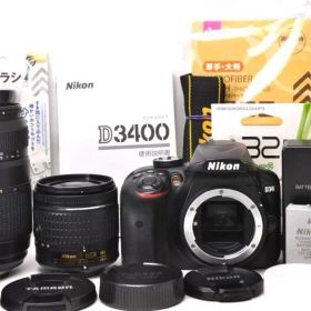 ■ 美品 ■ S数6,259回 ニコン Nikon D3400 ダブルレンズ
