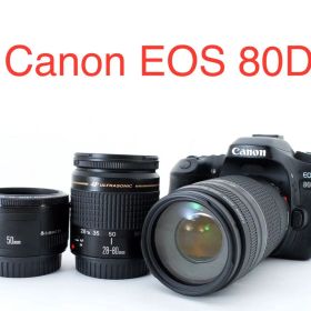 Canon EOS 80D標準&望遠&単焦点トリプルレンズセット