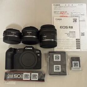 美品 Canon EOS R8 RF24-50 レンズキット ＋ RF28 F2.8 STM ＋ RF50 F1.8 STM の単焦点2本セット