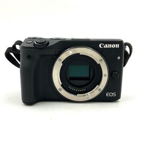 キヤノン(Canon)の【全額返金保証】【最速発送】Canon デジタル一眼 EOS M3 ダブルズームキット2 [ブラック] 動作確認済(デジタル一眼)