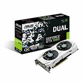 【中古】「非常に良い」ASUSTek NVIDIA GeForce GTX1060搭載ビデオカード オーバークロック メモリ6GB DUAL-GTX1060-O6G(PCパーツ)