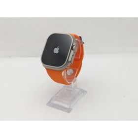 【中古】Apple Apple Watch Ultra 49mm Cellular チタニウムケース/ブルー/グレイトレイルループ M&amp;L MQFV3J/A【新宿2】保証期間１ヶ月【ランクA】