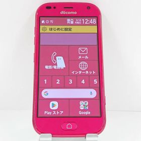 らくらくスマートフォン me F-01L ドコモ ピンク 送料無料 本体 c13971 【中古】
