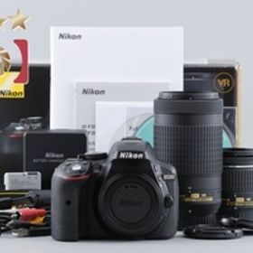 【中古】Nikon ニコン D5300 AF-P ダブルズームキット ブラック 元箱付き
