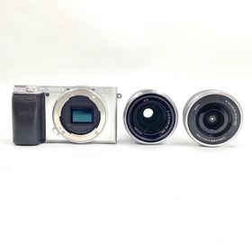 ソニー(SONY)の【全額返金保証】【最速発送】Sony デジタル一眼 α6400 ILCE-6400Y ダブルズームレンズキット シルバー 動作確認済(ミラーレス一眼)