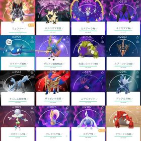 🇯🇵TL72伝説個体100:8体!ザシアン剣100MAX!色違いグラードン100!伝説幻432体 | ポケモンGOのアカウントデータ、RMTの販売・買取一覧