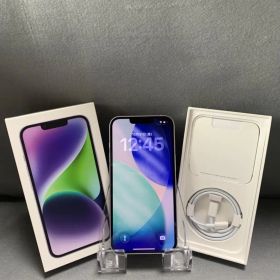 超美品 国内版 SIMフリー iPhone14 128GB パープル色