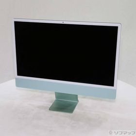 〔中古〕Apple(アップル) iMac 24-inch Mid-2021 MGPJ3J／A Apple M1 8コアCPU_8コアGPU 16GB SSD1TB グリーン 〔14.8 Sonoma〕〔377-ud〕