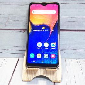 au Galaxy A20 SCV46 Black 本体 白ロム SIMロック解除済み SIMフリー C163759