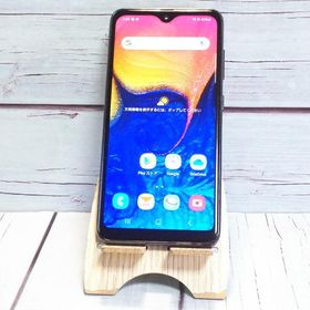 au Galaxy A20 SCV46 Black 本体 白ロム SIMロック解除済み SIMフリー C569591