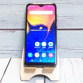 au Galaxy A20 SCV46 Black 本体 白ロム SIMロック解除済み SIMフリー 297954