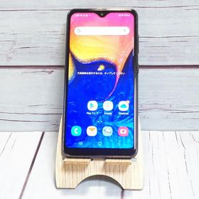 au Galaxy A20 SCV46 Black 本体 白ロム SIMロック解除済み SIMフリー 464117