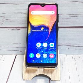 au Galaxy A20 SCV46 Black 本体 白ロム SIMロック解除済み SIMフリー 717010