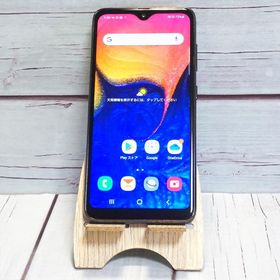 au Galaxy A20 SCV46 Black 本体 白ロム SIMロック解除済み SIMフリー 704620