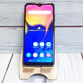 au Galaxy A20 SCV46 Black 本体 白ロム SIMロック解除済み SIMフリー 477457