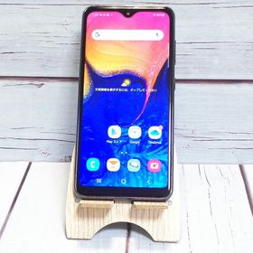 au Galaxy A20 SCV46 Black 本体 白ロム SIMロック解除済み SIMフリー 469363