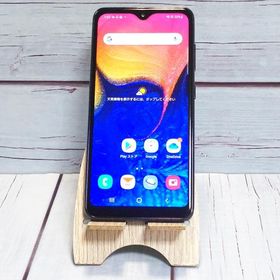 au Galaxy A20 SCV46 Black 本体 白ロム SIMロック解除済み SIMフリー 268350