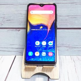 au Galaxy A20 SCV46 Black 本体 白ロム SIMロック解除済み SIMフリー 480221