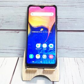 au Galaxy A20 SCV46 Black 本体 白ロム SIMロック解除済み SIMフリー B168238