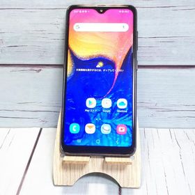 au Galaxy A20 SCV46 Black 本体 白ロム SIMロック解除済み SIMフリー B426058