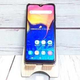 au Galaxy A20 SCV46 Black 本体 白ロム SIMロック解除済み SIMフリー B692063