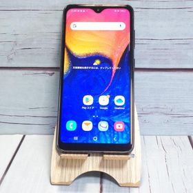 au Galaxy A20 SCV46 Black 本体 白ロム SIMロック解除済み SIMフリー B544057