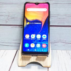 au Galaxy A20 SCV46 Black 本体 白ロム SIMロック解除済み SIMフリー B411315