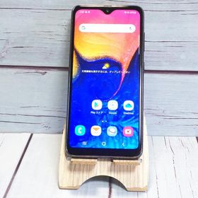 au Galaxy A20 SCV46 Black 本体 白ロム SIMロック解除済み SIMフリー B464455