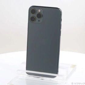 〔中古品〕 iPhone11 Pro 64GB ミッドナイトグリーン MWC62J／A SIMフリー【258】