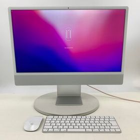 動作確認済み iMac Retina 4.5K 24インチ (Mid 2021) Apple M1 8コア/7コアGPU/8GB/SSD 256GB シルバー MGTF3J/A