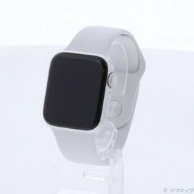 〔中古〕Apple(アップル) Apple Watch SE 第2世代 GPS 40mm シルバーアルミニウムケース ホワイトスポーツバンド〔196-ud〕