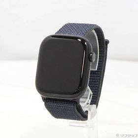 〔中古〕Apple(アップル) Apple Watch Series 10 GPS 46mm ジェットブラックアルミニウムケース インクスポーツループ〔344-ud〕