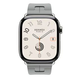 Apple Apple Watch Hermes Series10 46mm GPS+Cellularモデル MX193J/A+MDFH4FE/A A3003【シルバーチタニウムケース/キリム(グレー)シンプルトゥールディプロイアントバックル】 [中古] 【当社3ヶ月間保証】 イオ