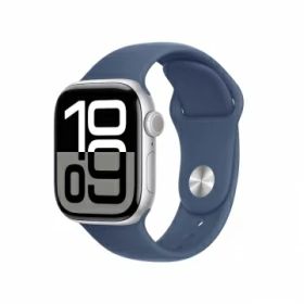 【未使用】Apple Apple Watch Series10 42mm GPS シルバーアルミニウムケース/デニムスポーツバンド (S/M) MWWA3J/A【なんば】保証期間3ヶ月