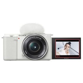 中古 1年保証 美品 SONY VLOGCAM ZV-E10 パワーズームレンズキット (PZ 16-50mm) ホワイト [ZV-E10L W]