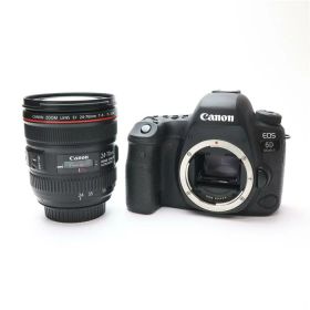 【中古】 《並品》 Canon EOS 6D Mark II EF24-70 F4L IS USM レンズキット 【上カバー部品交換/各部点検済】 [ デジタルカメラ ]