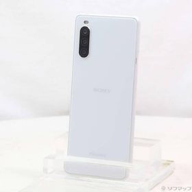 〔中古〕SONY(ソニー) Xperia 10 II 64GB ホワイト SO-41A docomoロック解除SIMフリー〔377-ud〕