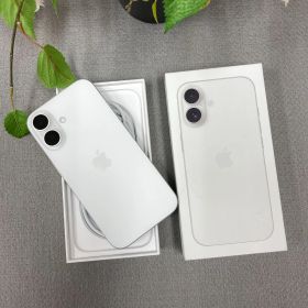 新品同様 iPhone 16 128GB ホワイト 国内版 SIMフリー送料無料