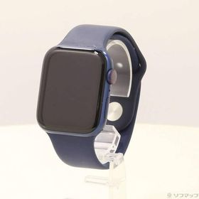 〔中古〕Apple(アップル) Apple Watch Series 6 GPS + Cellular 44mm ブルーアルミニウムケース ディープネイビースポーツバンド〔262-ud〕