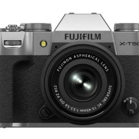 【ポイント10倍】 富士フイルム デジタル一眼カメラ FUJIFILM X-T50 XC15-45mmレンズキット [シルバー] [タイプ：サーキュレーター 自動首振り設定：上下/左右] 【P10倍】