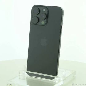 〔中古品〕 iPhone15 Pro Max 256GB ブラックチタニウム MU6P3J／A SIMフリー【349】