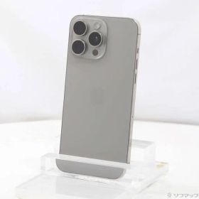 〔中古品〕 iPhone15 Pro Max 256GB ナチュラルチタニウム MU6R3J／A SIMフリー【258】
